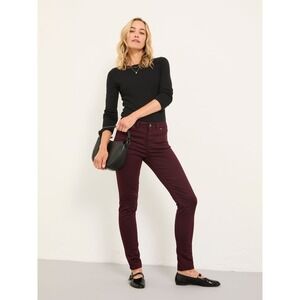 AG Adriano Goldschmied‎ The Stilt Cigarette Leg Chocolate Brown Jeans Size 29R